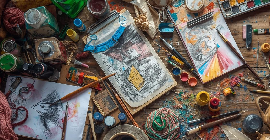 Creative journaling sketchbook